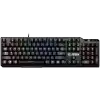 MSI VIGOR GK41 LR US Gaming Keyboard, Black, 6 fixed color LEDs in 10 different lighting zones, 6+N Key Rollover & Anti-ghosting, Hotkeys for Rapid Control, 3 Adjustable Keyboard Angles