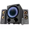 Multimedia Bluetooth Speakers F&D F770X 2.1 (Subwoofer driver: 5.25”*2pcs / Satellite driver: 2.5”*4pcs), BT 5.0 /AUX/FM/USB/OPTICAL, LED Display, Multicolor LED lighting, 76W