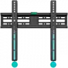 ONKRON Fixed TV Wall Mount for 32 to 65-inch Flat Panel TVs Digital Panels 50 kg, Black