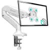 ONKRON Monitor Desk Mount for 13 to 32-Inch LCD LED OLED Screens up to 8 kg, White