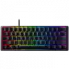 Razer Huntsman Mini - Clicky Optical (Purple Switch) - US - Black, Gaming Keyboard, Razer™ Optical Switches, size 60%, RGB Chroma, Doubleshot PBT Keycaps With Side-Printed Secondary Functions, Standard Bottom Row Layout, Fully programmable keys with on-the-fly macro recording, 1000 Hz Ultrapolling, Aluminum construction