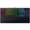 Razer Ornata V3, Mecha-membrane switches, 10 Razer Chroma™ RGB Lighting Zones, 1000 Hz Ultrapolling, Backlit keys, UV coated ABS Keycaps, Soft-touch wrist rest