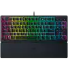 Razer Ornata V3 Tenkeyless, Low Profile Gaming Keyboard, US Layout, 8 Razer Chroma™ RGB Lighting Zones, Dedicated Media Keys, UV-coated ABS Keycaps, 1000 Hz Ultrapolling, Durable spill-resistant design, Braided fiber cable