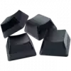 Razer Phantom Keycap Upgrade Set - Black, ABS Material, Keycap Count: 128, Translucent sides, Bottom-lasered legends, Standard bottom row US and UK layout supported, Fits most cross-shaped axis switches