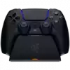Razer Quick Charging Stand for PS5 - Midnight Black, Quick Charge, Curved Cradle Design, Matches Your PS5 DualSense Wireless Controller, Powered by USB (Controller not included)