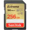 SANDISK Extreme 256GB SDXC Memory Card + 1 year RescuePRO Deluxe up to 180MB/s & 130MB/s Read/Write speeds, UHS-I, Class 10, U3, V30