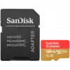 SANDISK Extreme microSDXC 128GB + SD Adapter + 1 year RescuePRO Deluxe up to 190MB/s & 90MB/s Read/Write speeds A2 C10 V30 UHS-I U3