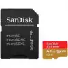 SANDISK Extreme microSDXC 64GB for Action Cams and Drones + SD Adapter 160MB/s A2 C10 V30 UHS-I U3