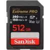 SANDISK Extreme PRO 512GB V60 UHS-II SD cards, 280/150MB/s,V60,C10,UHS-II