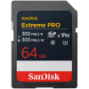 SANDISK Extreme PRO 64GB SDXC Memory Card, 300MB/s Read & Write speeds, 8K, V90, UHS-II