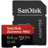 SANDISK Extreme PRO microSDXC 64GB + SD Adapter + 2 years RescuePRO Deluxe up to 200MB/s & 90MB/s Read/Write speeds A2 C10 V30 UHS-I U3