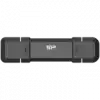 Silicon Power 1TB DS72 Dual USB-C/USB 3.2 Gen 2, Portable External SSD, Steam Deck and iPhone 15 Pro, R/W: up to 1050MB/s; 850MB/s, Black