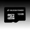 Silicon Power class 10 16GB mSD Card SDHC R/W: up to 40/10 MB/s, ECC function, Shock/water/x-ray-proof, Retail pack, w/ adapter