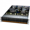 Supermicro assembled server based on AS-2125HS-TNR, 2x Genoa 9254 CPU, 24x 32GB DDR5-4800, 24x SSD 2.5