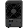Synology DS225+, Tower, 2-bays 3.5'' SATA HDD/SSD, CPU Inte Celeron J4125 4-core (4-thread) 2.0 GHz, burst up to 2.7 GHz, 2 GB DDR4 non-ECC (expandable up to 6 GB), 1xRJ-45 1GbE LAN, 1xRJ-45 2.5 GbE LAN, 2xUSB 3.2 Gen 1, 1.3 kg, 3yr warranty