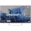 Телевизор KIVI 32', FHD, Android TV 11, White, 1920x1080, 60 Hz, Sound by JVC, 2x8W, 27 kWh/1000h , BT5.1, HDMI ports 3, 24 months