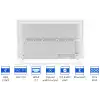Телевизор KIVI 43', UHD, Android TV 11, White, 3840x2160, 60 Hz, Sound by JVC, 2x12W, 53 kWh/1000h , BT5.1, HDMI ports 4, 24 months