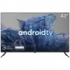 Телевизор KIVI 43', UHD, Google Android TV, Black, 3840x2160, 60 Hz, , 2x10W, 53 kWh/1000h , BT5, HDMI ports 4, 24 months