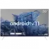 Телевизор KIVI 55', UHD, Android TV 11, White, 3840x2160, 60 Hz, Sound by JVC, 2x12W, 83 kWh/1000h , BT5.1, HDMI ports 4, 24 months