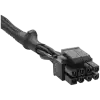 Type 4 Sleeved black 8-pin (4+4) ATX12V/EPS12V Cable, compatible with all CORSAIR type 4 pin out PSU