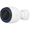 UBIQUITI G5 Pro; 4K (8MP) video resolution; 3x optical zoom; 25 m (82 ft) IR night vision; AI event detections; Record audio with an integrated microphone; Connect and power using PoE; Weatherproof (outdoor exposed).