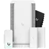 Ubiquiti UA-SK-Elevator Starter Kit Connects to in-elevator readers with PoE to authorize floor selection. Supports up to 18 floors with digital inputs for elevator car status and emergency