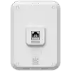 Ubiquiti UniFin U70IW Wall mounted WiFi 7 AP with 4 spatial streams and an integreated 2.5GbE PoE switch desined for hospitality enviorments