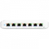 Ubiquiti USW-Ultra-210W-EU compact, Layer 2, 8-port GbE PoE switch with versatile mounting options, 7x GbE PoE+ output ports, GbE port with optional PoE++ input, 202W PoE availability with the included AC power adapter