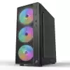 1stPlayer компютърна кутия със захранване Gaming Case ATX - A7 RGB - included 500W PSU, 4 Fans