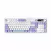 Ajazz геймърска механична клавиатура Wireless Gaming Mechanical Keyboard AK980 V2 - Gift Switch [Linear] (English US), Purple, White, Blue