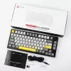 Ajazz геймърска механична клавиатура Wireless Gaming Mechanical Keyboard AK820 PRO - Flying Fish [Linear] (English US), Black, Gray