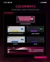 ATK професионална геймърска механична клавиатура Professional Gaming Mechanical Keyboard RS6 - 8K, Gateron Jade Pro Switches [Linear] - Black