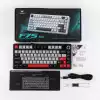 Aula геймърска механична клавиатура Wireless Gaming Mechanical Keyboard F75 MAX - Reaper Switch [Linear] (English US), Black, Red