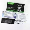 Aula геймърска механична клавиатура Wireless Gaming Mechanical Keyboard F75 MAX - Reaper Switch [Linear] (English US), White, Blue, Purple