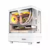 Darkflash кутия Case mATX - DB330M White - Reversed fans included