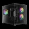 Gamdias кутия Case mATX - AURA GC10M - 3 x 120 mm A-RGB, Tempered Glass