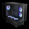 Gamdias кутия Case mATX - AURA GC12 ARGB BK - 6 x 120 mm A-RGB, USB-C, Tempered Glass