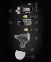 KZ професионални слушалки Hi-Fi In-Ear-Monitors - Castor Pro Gray No Mic - Bass Up Edition