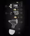 KZ професионални слушалки Hi-Fi In-Ear-Monitors - Castor Pro Silver Mic - Harman Edition