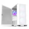 Montech кутия AIR 100 ARGB, Micro ATX Case, TG, 4x120mm ARGB Fans, White