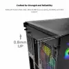 Montech кутия KING 65 Pro, Dual Chamber Mid-tower Case, 3 ARGB Fans, Black