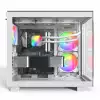 Montech кутия KING 65 Pro, Dual Chamber Mid-tower Case, 3 ARGB Fans, White