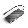 Orico докинг станция Portable Docking station M.2 SATA/NVMe - HDMI, USB3.2-A x 1, USB-C (10Gbps) x 1,USB-C (PD100W), USB2.0-A x 2, LAN - OM28PR-G2-BK