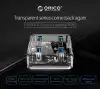 Orico хъб USB3.0 HUB 4 port transparent, 1m cable - MH4U-U3-10-CR