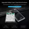 Orico външна кутия за диск Storage - Case - 2.5 inch 5Gbps Type-C Transparent - 2139C3-G2-CR-EP