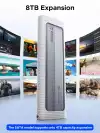Orico външна кутия за диск Storage - Case - M.2 NVMe M-key 10 Gbps, Silicone Protective Case, USB-C/A - AXM2-G2-V1-GY