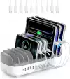 Orico зарядна станция за мобилни устройства Charger Station 220V - 10 x USB 120W white - DUK-10P-EU-WH