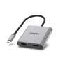 Unitek Адаптер Adapter USB-C M to DisplayPort x 2 F - 8K@@30Hz, MST - V1404A