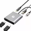 VCom докинг станция Docking Station USB-C 4-in-1 - CU450S - HDMI x 2, USB2.0, USB-C PD3.0 100W, MST