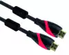 VCom Кабел HDMI M / M Ultra HD 4k2k Gold +2 Ferrite v1.4 ethernet 3D - CG525D-5m